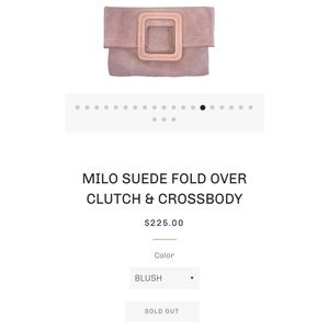 TMRW studio | Milo Suede Fold Over Clutch and Crossbody